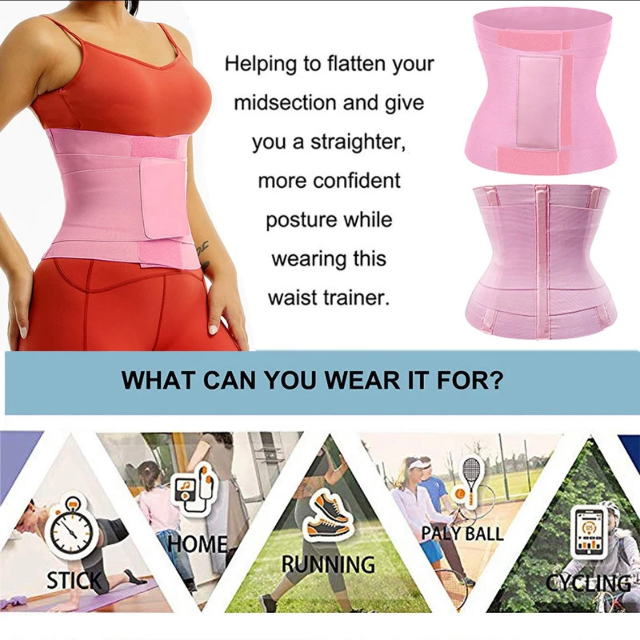 Pink Waist Trainers